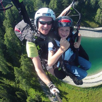 Tandem paragliding flights